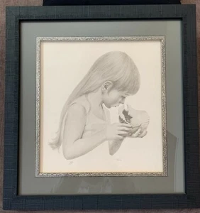 Vtg Jennie TOMAO, Girl with Shell, 133 of 200 - Picture 1 of 5
