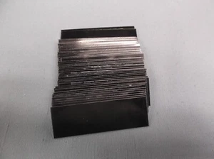 lot of 10 black alum ENGRAVING PLATES 1" x 2 1/2" - Picture 1 of 1