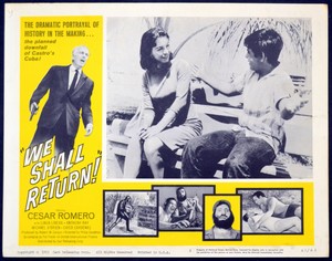 WE SHALL RETURN! 1963 Cesar Romero, Anthony Ray, Miguel O'Brien 2 LOBBY CARDS