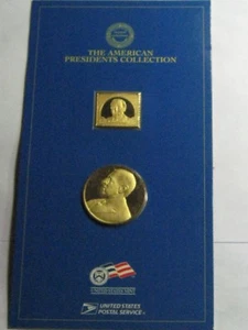 WOODROW WILSON PRESIDENT COLLECTION 999 SILVER GOLD BAR BRONZE COIN SEALED #B - Picture 1 of 2