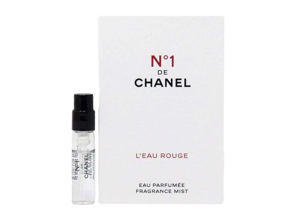 CHANEL NO 1 L'EAU ROUGE 1,5 ml 0,05 fl oz x 1 frasco de muestra de spray de perfume Foto 1 de 1