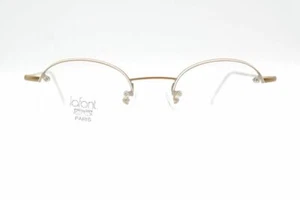Jean Lafont Lundi 47 Brown Half-Rim Glasses Eyeglass Frame New - Picture 1 of 6