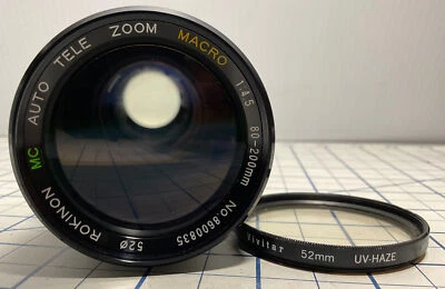 Rokinon Macro Zoom 80-200mm f/1:4.5 Lens W-UVHaze 52mm - Image 1 of 4
