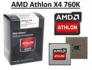 Procesador AMD Athlon X4 760K de cuatro núcleos 3.8 - 4.1 GHz, Socket FM2, CPU de 100 W - Imagen 1 de 5