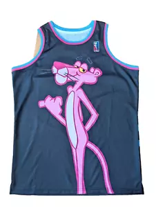 Pink Panther #3 Miami Vice Black Basketball Jersey Adult Size XL - NWOT - Picture 1 of 6