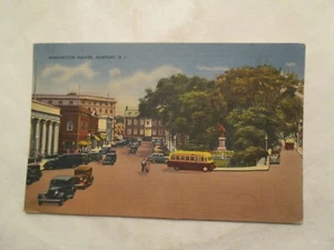 Rhode Island Postkarte Washington Square Newport RI - Bild 1 von 2