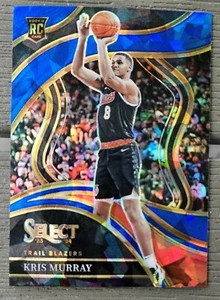 2023-24 Panini Select Kris Murray NBA Rookie Courtside azul hielo agrietado Prizm - Imagen 1 de 2