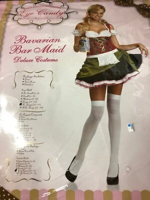 Bavarian Bar Maid Sexy Adult Costume Size XLarge 12-14 New Crazy Low Price - Image 1 of 2