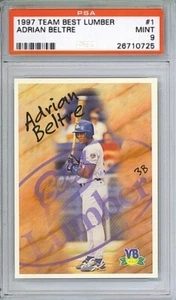 1997 TEAM BEST LUMBER ADRIAN BELTRE #1 PSA 9 MINT - Picture 1 of 2