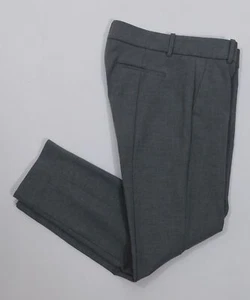 J CREW NUOVO CON ETICHETTE Donna Grigio Heather Grafite Cotone Elastico Piatto Tagliato Ca... - Foto 1 di 7