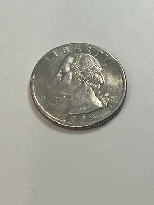 1998-D Washington Quarter Slightly Off Center. Broadstruck With Cud   Both Sides - Image 1 of 4