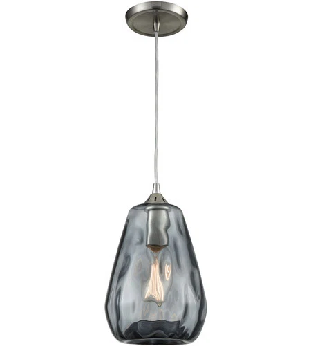 Colgante de 1 luz Elk Lighting Tulare, níquel satinado - 25101-1 Foto 1 de 1