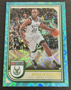 Khris Middleton - 2022-23 NBA Hoops - Teal Explosion - #45 - Milwaukee Bucks(MB3