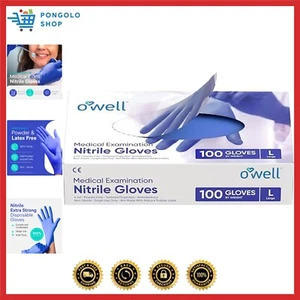 Medical Examination Nitrile Gloves, Powder & Latex-Free Disposable Gloves, 4M... - Picture 1 of 7