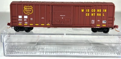 MICRO-TRAINS LINE N SCALE 50' RIB SIDE BOX CAR WISCONSIN CENTRAL  02500680 - Image 1 of 3