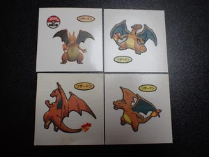 Pokemon Karte Daiichi Brot Promo Sticker Charizard x4 SET #5523 - Bild 1 von 17