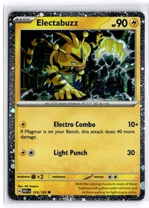 Pokemon TCG Electabuzz (Cosmos Holo) 125/165 Miscellaneous Cards & Products - Picture 1 of 1
