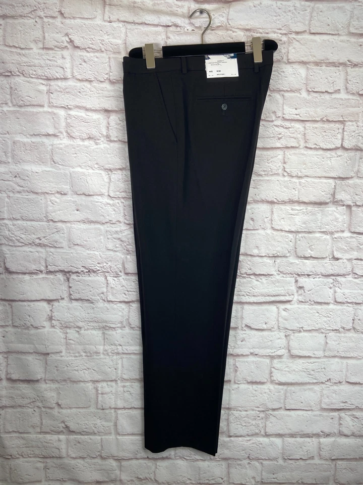 NEW NAUTICA Mens Black STRETCH ATHLETIC FIT Business Dress Pants Slacks 38Wx30L - Image 1 of 4