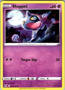 Shuppet Common Regular SWSH11: Lost Origin 072/196 Near Mint - Picture 1 of 2