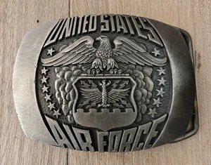 Vintage United States Air Force Belt Buckle Indiana Metal Craft 1980 - Picture 1 of 5