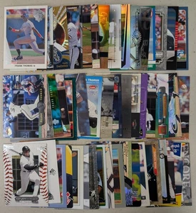 Lote de (50) tarjetas de béisbol Frank Thomas edición regular todas diferentes casi nuevas/como nuevas - Imagen 1 de 2