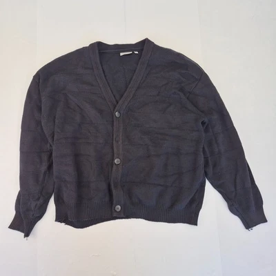 C&A Cardigan XL Azul Marino Para Hombre Manga Larga Jersey Botón Cuello en V ... - Imagen 1 de 4