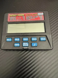 Vintage Radica Pocket Poker Royal Flush 3000 Electronic Handheld Game Gift Idea - Picture 1 of 6