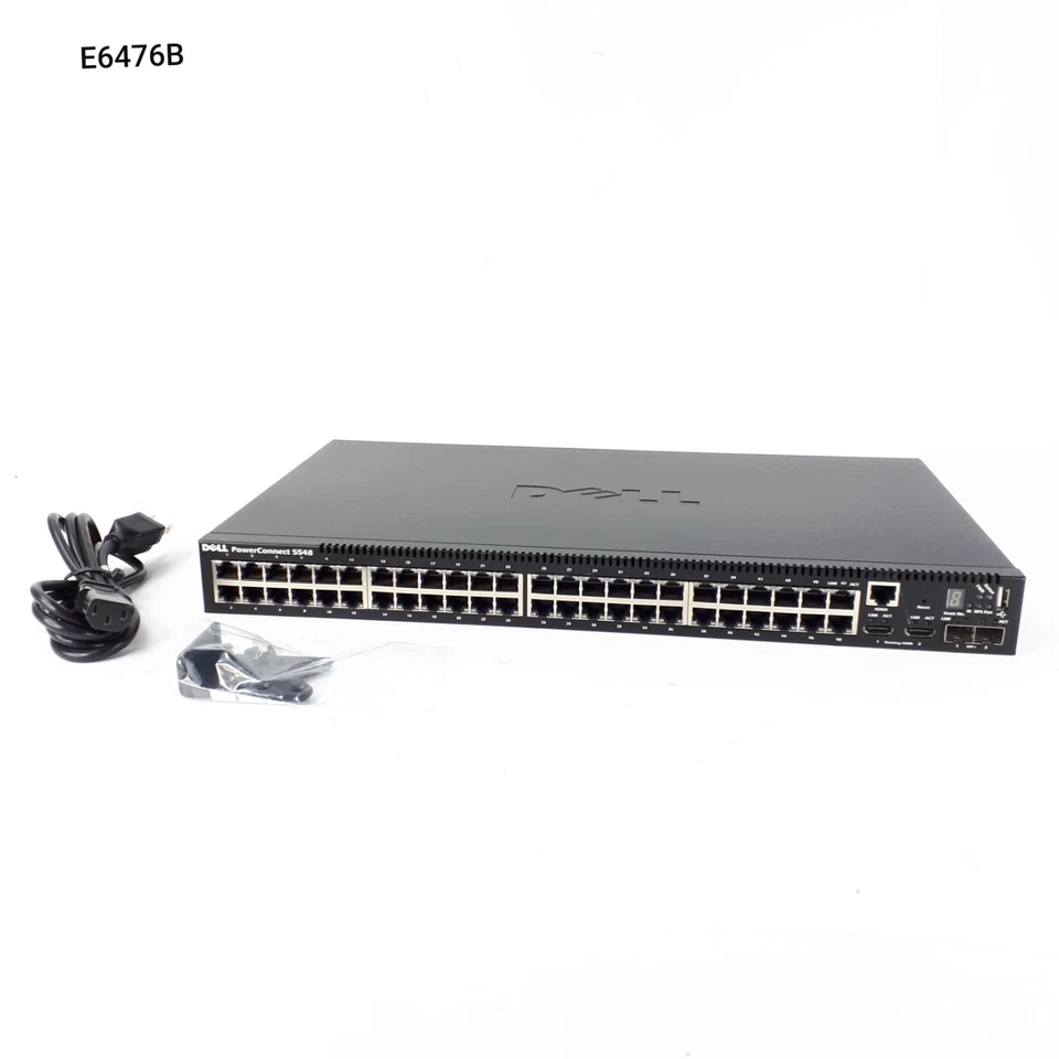 Dell PowerConnect 5548 0FXP1R 48 Port Ethernet Network Switch 2 HMDI SFP+ Ports - Image 1 of 4