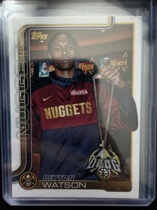 2025-26 Topps Basketball Peyton Watson Golden Mirror Image Variation #106 SSP  - Picture 1 of 1