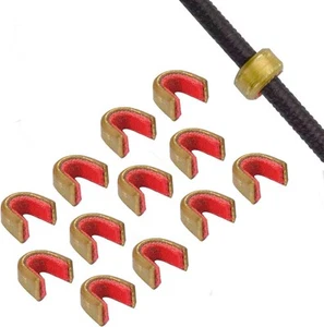 50X Bow String Nocking Points Brass Buckle Clips Nock Archery String Protector - Picture 1 of 12