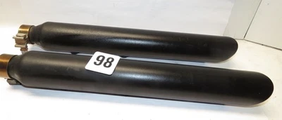 13-22 Harley Davidson Softail Breakout Black Easy Slip on Mufflers  No Baffles - Image 1 of 4