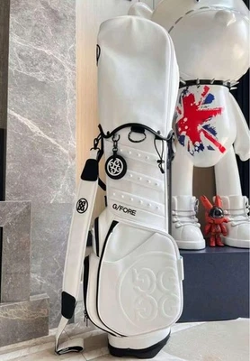 G/FORE Golf Caddy Bag / Stand Type / PU leather / Black White / 2.6 kg - Image 1 of 4