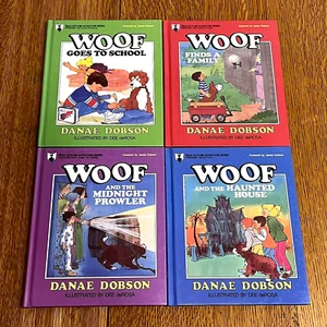 Vintage Danae Dobson Woof Books 1-4 1989 Family Christian Character Education - Picture 1 of 9