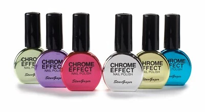 Stargazer Chrome Effect Metallic Colour Nail Polish Varnish Shine Finish 10ml