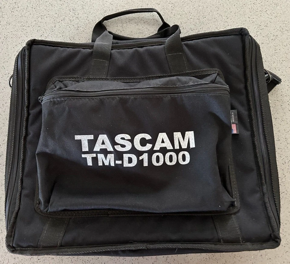 Carry Bag for Tascam TM-D1000 Black Storage Bag Strap Padded Velvet Interior - Image 1 of 4