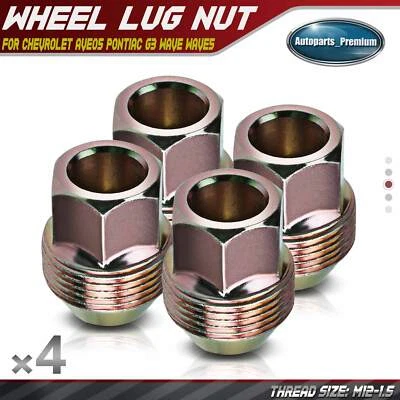 Tuerca de rueda 4 piezas M12-1.5 para Chevrolet Aveo 05-11 Aveo5 Pontiac G3 Wave Wave5 Foto 1 de 4