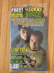 INQUEST MAGAZINE #9 Factory Sealed 1996 JAN. Kirk Spock Star Trek Wolverine Card - Picture 1 of 3