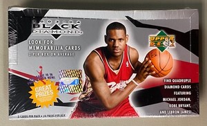 2003-04 Upper Deck Black Diamond Basketball Factory Sealed Hobby Box Lebron RC