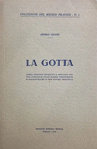 (Medicina) LA GOTTA Di A. Ceconi Torino 1930 - Imagen 1 de 1