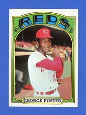 1972 Topps GEORGE FOSTER Baseball Card #256 ~ NM-NM/MT ~ REDS ~ ((BEAUTY!!)) ~