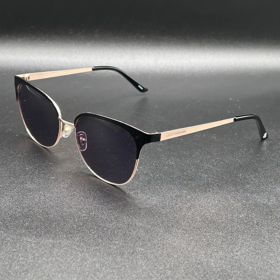 Lucky Brand Ventana Club Style Sunglasses Black Gold 55-16-135 Used - Image 1 of 4