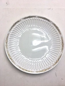 LIMOGES FRANCE CHAMART 7 1/4" Salad Plate w/GOLD TRIM/SCALLOP EMBOSSED - Picture 1 of 4