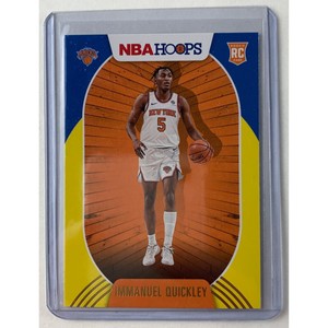 Immanuel Quickley 2021 Panini NBA Hoops Yellow Parallel Rookie Card No. 249