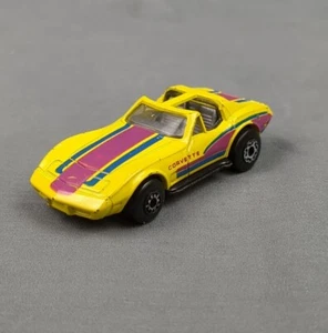 Vintage Matchbox Superfast Chevrolet Corvette 1979 Diecast Yellow T Top Stripe - Picture 1 of 10
