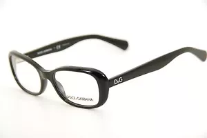 New Authentic Dolce & Gabbana DD 1247 501 Black/Silver 50mm Eyeglasses Frames - Picture 1 of 7