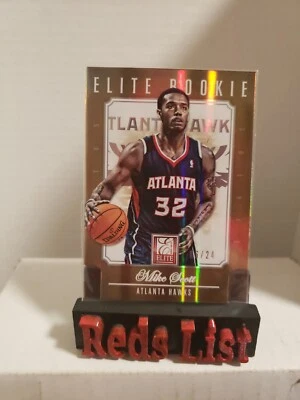 2012-13 Elite Status Gold Die-Cut 6/24 Mike Scott #294 Rookie Atlanta Hawks  - Image 1 of 4