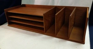 Danish Teak Mid-Century Modern Georg Petersens Mobelfabrik Desk Organizer - Picture 1 of 7