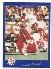 1990 JOGO CFL CALGARY STAMPEDERS TEAM SET SER 1 & 2 inc DANNY BARRETT,TOM PORRAS
