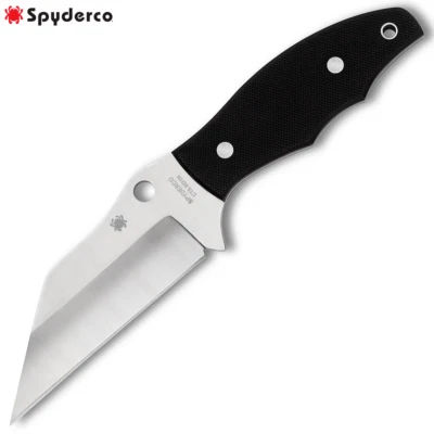 Spyderco Ronin 2 Fixed Blade CTS-BD1N Black G10 Handles + Sheath FB09GP2 - Image 1 of 4
