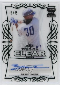 2021 Leaf Trinity Clear Auto Green /75 Brady House #CA-BH1 Auto